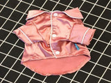 Dog Stain Silk Pajamas Clothes,Button Down Short Sleeve Dog Shirts Loungewear Puppy Pjs for Yorkie V1189-WXFWAL-20260319-01630