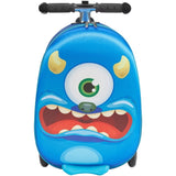VEVOR Ride-on Luggage 20-inch Kids Scooter Suitcase with Flash Wheels Blue V952-FDDQXXLX20INVRMNL001V0