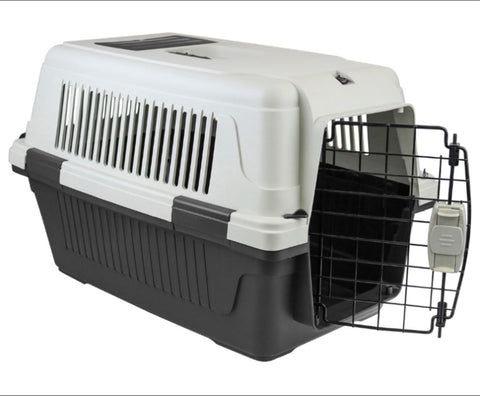 Large Portable Dog Cat House Pet Carrier Travel Bag Cage+Safety Lock & Food Box V278-UN5001