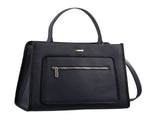 Morrissey Ladies Italian Structured Leather Tote Bag Handbag Womens - Navy V563-MO-3029_NAVY