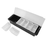 Condiment Caddy Durable Plastic Transparent Lid Detachable Design Multifunction Bar Fruit Caddy for V1294-YM0716-3118220150712