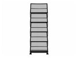 Brochure Display Rack, Foldable 5 Pockets Literature Display Stand, Movable Floor Standing V952-WJZSXLDSDZJLCN4PI001V0