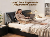 Artiss King Bed Frame Gas Lift Storage 3 Drawers Adjustable Headboard Platform Bed Black BFRAME-G-APEX-K-BK-ABC