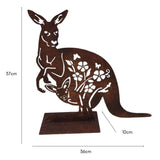 Laser-Cut Kangaroo Baby On Stand 37cm V637-40475KNG