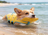 Dog Life Jacket,Adjustable Pet Floatation Vest with Rescue Handle,High-Visibility Safety Swimsuit V1366-AZ2-W-16903