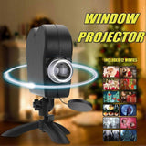 Festival LED Window Projector with 12 Holiday Movies for Christmas & Halloween V1263-JX-4590