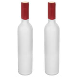 Decorative Empty Wine Bottle Glass Set, 2-Piece Stylish Home Decor for Kitchen, Living Room, Bar V1369-AZ3-W-16293