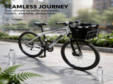 Front Bicycle Basket, Oxford Fabric Foldable Quick-Release Bike Carrier with Aluminum Alloy Frame & V1192-AZ-W-18483