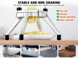 Commercial Vegetable Fruit Chopper, Stainless Steel French Fry Cutter with 4 Blades 1/4" 3/8" 1/2", V952-GGSSDQTJJB412RXV9V0