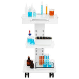 VEVOR Trolley Cart Dental Lab Mobile Rolling Serving Cart 3 Layers with Socket V952-SYSSTCB4Q23534XEFV3