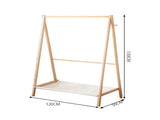 Levede Clothes Rack Wooden Wardrobe Natural CR1005-NT