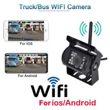 WIFI HD Wireless Truck Backup Camera, 12V-24V, 170 degree Wide Angle, 50m Range, Night Vision, V1189-LC-QP-00390