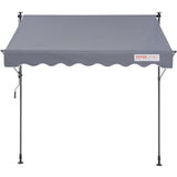 VEVOR Manual Retractable Awning, 78" Outdoor Retractable Awning Sunshade Shelter, Adjustable V952-SSSZYPHSLZS7QYB12V0