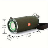 Portable Wireless Speaker Bluetooth Speaker Flashing LED Lights Party Speaker - Camouflage - Size 01 V1106-791-25188-CAM-01