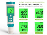7 in 1 Salinity/Temp Meter0.01 Resolution High Accuracy Water Tester, for Water Household Drinking, V1366-AZ2-W-08976
