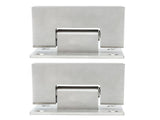2Pcs Glass Door Hinge Heavy Duty Glass Door 90 Degree Hinges Durable Stainless Steel Bathroom Gate V1294-YM0703-3114230035711