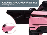 Kahuna Land Rover Licensed Kids Electric Ride On Car Remote Control - Pink CAR-LRV-PK