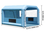 Inflatable Paint Booth, 9.8 x 8.2 x 8.2 ft Inflatable Spray Booth, with 550W Powerful Blower and Air V952-CQSPQFLSKCGLKNDD2V3