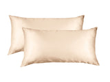 SILK PILLOW CASE TWIN PACK - SIZE 51X76CM - Champagne Pink ABM-10002250