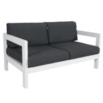 Outie 2 Seater Outdoor Sofa Lounge Aluminium Frame White V315-VOUT-ARTE-02