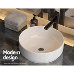 Cefito Bathroom Basin Ceramic Vanity Sink Hand Wash Bowl 35x12cm CB-8017-WH