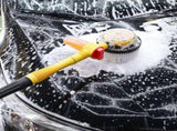 Yellow and Black Rotating Car Washing Brush with Foam Sprayer, High-Pressure Cleaning Tool, 5m Hose V888-ELOSUNG17400