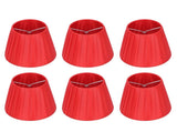 6Pcs Lampshade Modern Fabric Table Lamp Cover for Crystal Chandelier Wall Light Red V1294-YM0718-3119200177711
