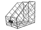 Black Desktop Magazine Rack and File Holder for Office, Home, and Household Organization V1366-AZ2-W-11346