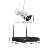 UL-tech Wireless CCTV Security System 8CH NVR 3MP 8 Square Cameras 2TB CCTV-WF-CLA-8C-8P-2T