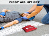 6 Pcs Red First Aid Bag,Tutuviw Empty First Aid Kit Pouch,Compact Portable Medical Bag for V1189-WXFWAL-20260319-00356