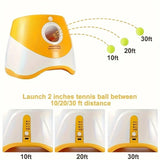 Automatic Pet Ball Launcher Toy with 3 Smart Launch Modes, Built-in Li-ion Battery & USB Charging, V1232-ZDTZQ-GG-003