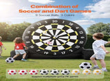 Inflatable Soccer Dart Board, over 2.5 m High Giant Soccer Dart Board with 9 Kick Balls & Air Pump, V952-CQJXZQFB25MMNUSSW001V3