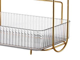 Makeup Organizer 2 Tier Bathroom Countertop Organizer Large Capacity Cosmetic Holder Shelf for V1294-YM0706-3117230199911