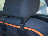 iBuddy Dog Seat Cover Car Hammock w/ Mesh Window & Dog Seat Belt V568-IB-P00027-SB