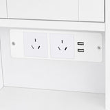 Levede Dressing Table Vanity Desk with LED Mirror 5 Drawers Charging White VM1037-AU