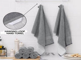 Homaxy 12 Pack Coral Velvet Wave Design Lint Free Kitchen Dish Cloths and Large V1258-DP02-F-182