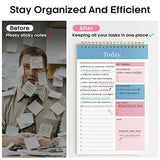 6Pack To Do List Notepad, Undated Daily Planner for Work and Goal Setting Greenery Sway, 52 Sheets, V1107-121-44417-BLU-6PACK