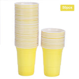 50Pcs Disposable Party Plastic Cup Party Game Supplies for Bar Parties Playing GamesYellow V1294-YM0901-3118200057811