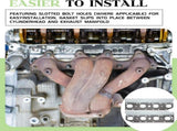 Exhaust Manifold Gasket Set Bolts and Studs Exhaust Manifold Hardware Gasket Kit Compatible V1258-DP02-C-3047