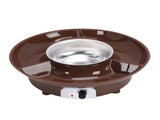 Electric Chocolate Melting Pot Fondue Fountain Machine Stainless Steel Food Divider Party Supplies V1294-YM0901-3118250187211