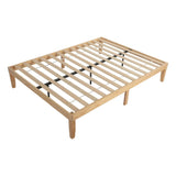 Warm Wooden Natural Bed Base Frame Double V264-STB-108P-NTR-DL-1