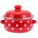 HOOWIFFY Red Enamel Pot - Daily Use Cookware for Kitchen, Versatile and Easy to Clean V1189-WXFWAL-20260326-02699