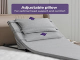 Equipmed Electric Adjustable Bed, Backrest and Leg Adjustment German-Engineered Power Lifting with V219-HBRELEEQBD5A
