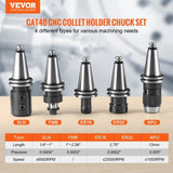 CAT40 Holder ER 16/32 Set, 35 PCs, SLN FMB ER16/32 APU Tool Holders Spring Steel V952-CATDBCAT40ERJEC38V0