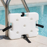 1Set Pool Ladder Weight Box with Adjustable Straps for Enhanced Stability Durable Plastic Waterproof V1370-AZ4-15324