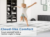 Bamboo Pillowtop Mattress Topper Luxury Bedding Mat Pad Protector Cover King Single 108 x 203 cm V201-W12782545