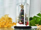 Christmas Tree in Glass Dome LED Glass Cover Ornaments Cedar Window Shooting Props Gifts for V1294-YM0523-10319222