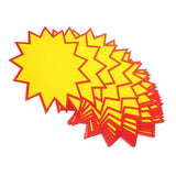 Star Shaped Sale Stickers Yellow Paper 200 Pieces for Retail Store and V1369-AZ3-W-19458
