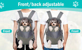 Gray Black outdoor pet backpack, dog backpack, pet carrier, outdoor dog gear, pet travel, dog V1102-136-BLA-73732