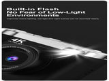 4K Ultra HD Digital Camera - 75MP, 2.8-inch Rotatable Screen, Auto Focus & Built-in Flash V888-ELOSUNG35726